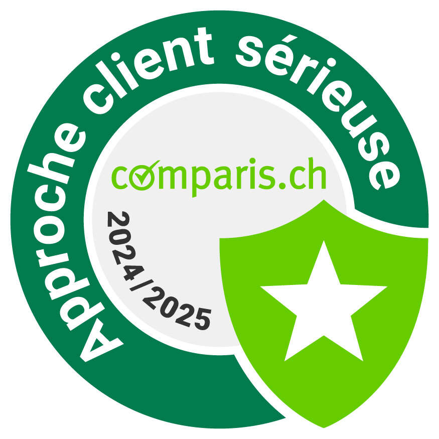 Comparis - Approche client sérieuse, main avec le pouce vers le haut