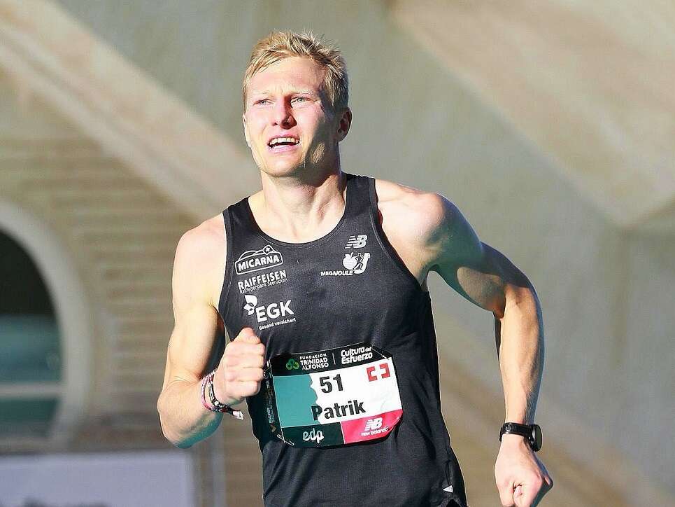 Lauftraining - Patrik Wägeli beim Rennen